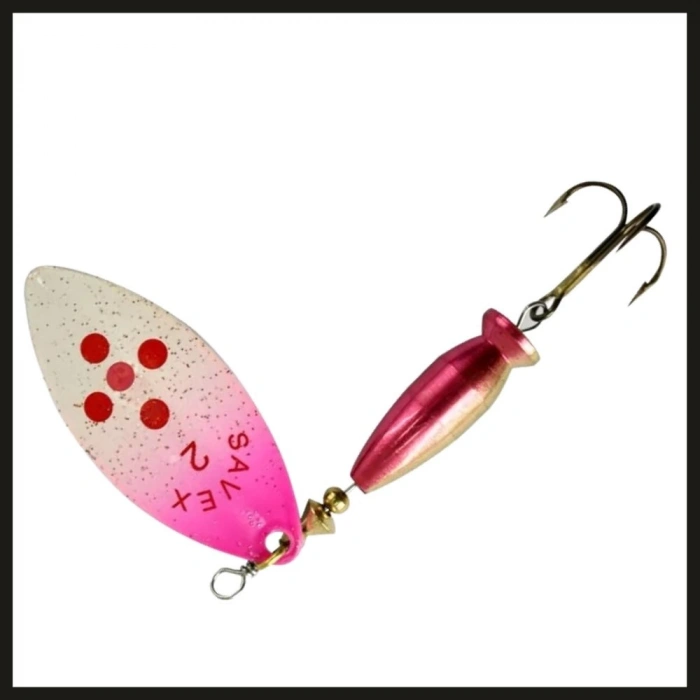 Uyguna-Yakala Beyaz/ Üst Pembe&kırmızı Noktalı No:2/16 Gr Savex Alpha Long-KAŞ.119