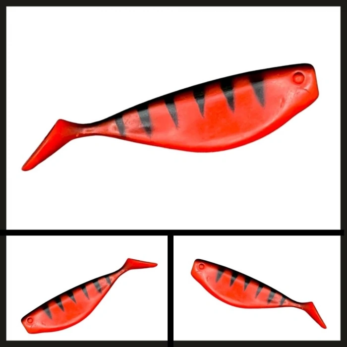 Uyguna-Yakala 10 Cm Bongo Kırmızı Kaplan  Balık-YEM.111
