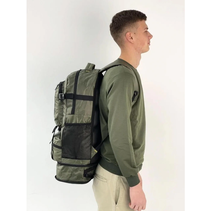 Uyguna-Yakala Savex Profesyonel Körüklü Sırt Çantası Haki 55+10 LT