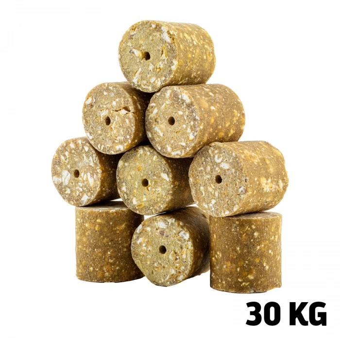 Uyguna-Yakala Sazan Yemi - Delikli Küspe - Mısır - Silindir - 30 Kg