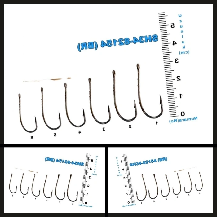Uyguna-Yakala 100 Adet Sh34-82154 Sea Horse No: 5/0 Bronz İğne-İĞN.648