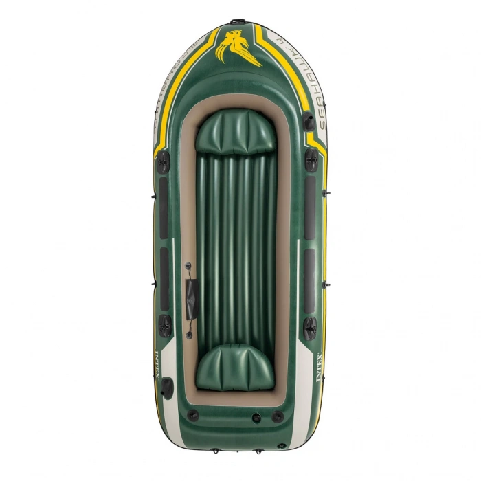 Uyguna-Yakala Şişme Bot Seti - Intex - Seahawk 4 - 351cm - 4 Kişilik (68351)