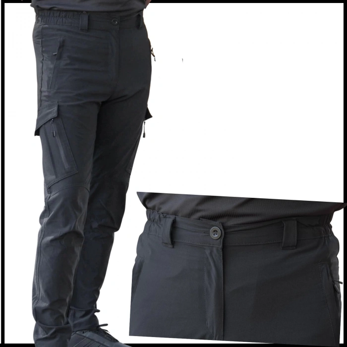 Uyguna-Yakala Siyah Erkek Pantolon-NT.561