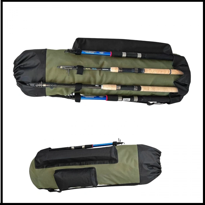 Uyguna-Yakala Siyah-Haki 80 cm Kamış Çantası Boru Tipi-MAL.406