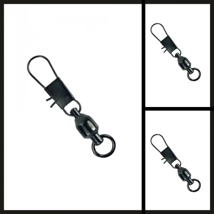 Uyguna-Yakala Siyah No: 0 (10lu) Klipsli Bilyeli Fırdöndü-DON.009