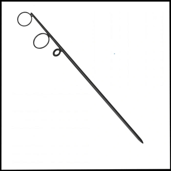 Uyguna-Yakala Siyah -Olta Kamış Ayağı - Paslanmaz Çelik - Galvaniz Kaplamalı - MAL.455