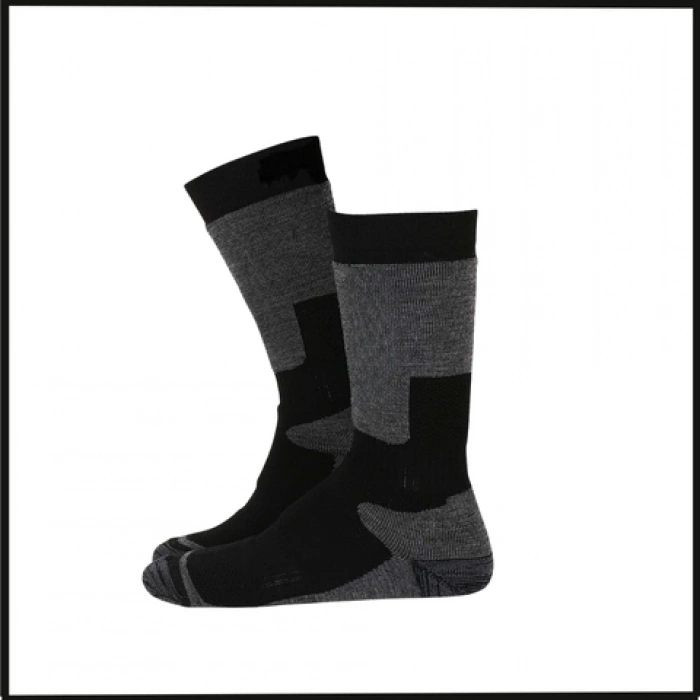 Uyguna-Yakala Siyah Outdoor Termal Çorap-TS1-S