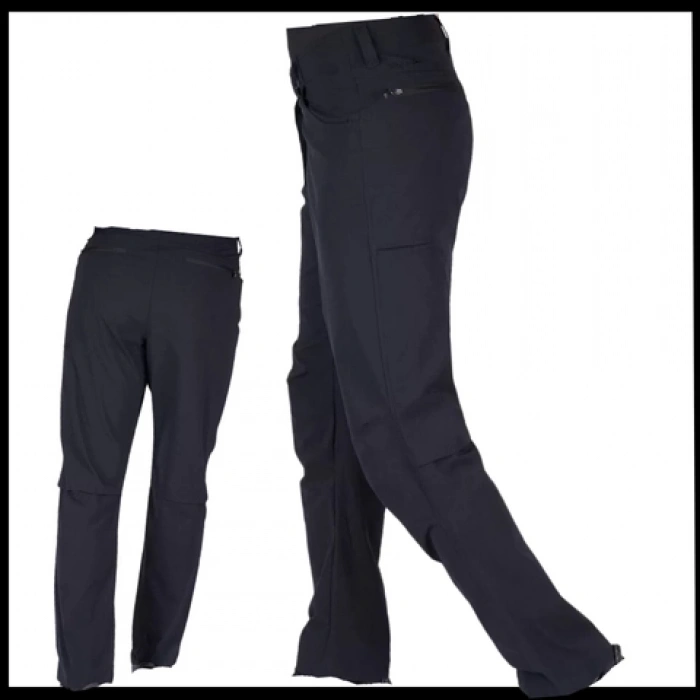 Uyguna-Yakala Siyah Pantolon - Su Kaydırıcı Esnek Kumaş - 907-SH