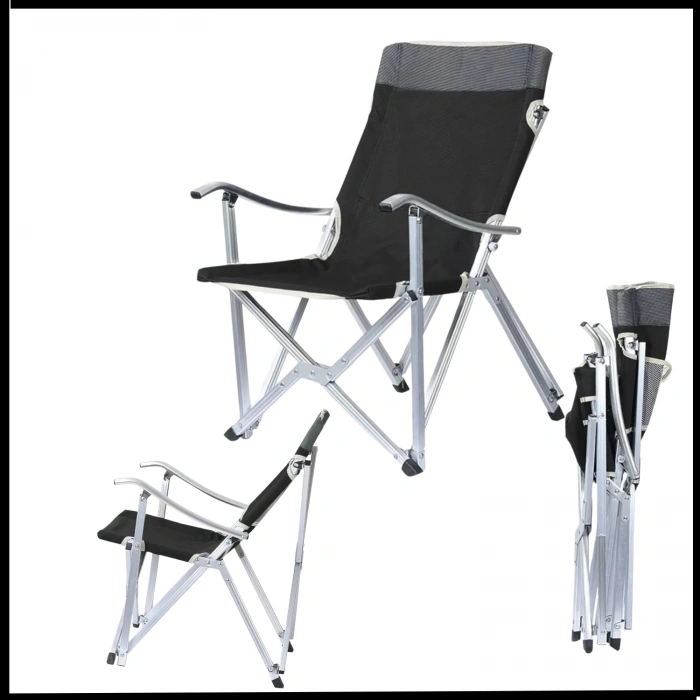 Uyguna-Yakala Siyah - Taşıma Çantalı Katlanır Kamp Piknik Sandalyesi-MLZ.350