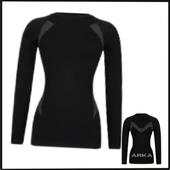 Uyguna-Yakala  Siyah  Termal Üst İçlik - Erkek  - 14001-S