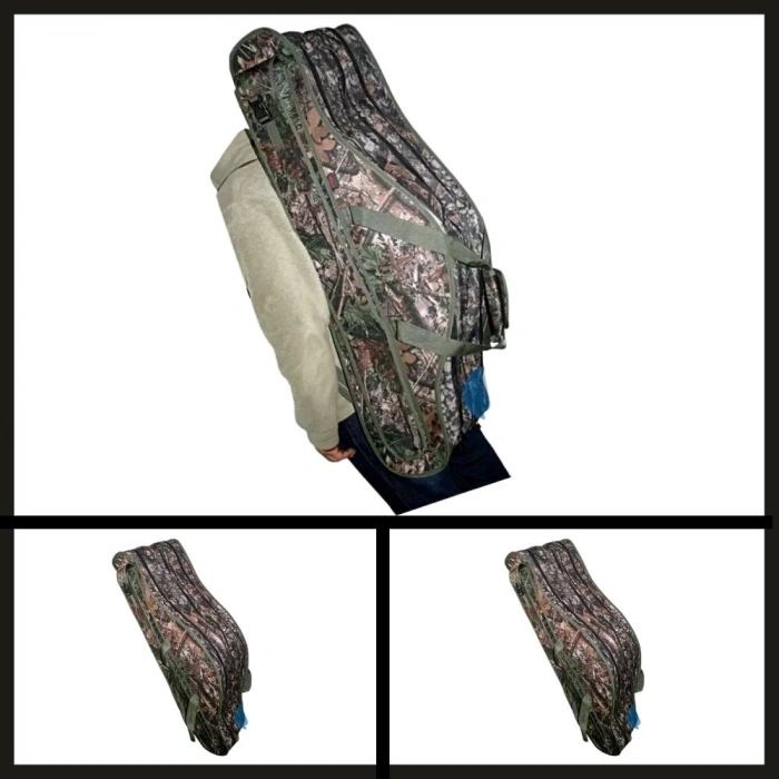 Uyguna-Yakala 3 Gözlü Çok Cepli 130 Cm Kamış Çantası-MAL.241