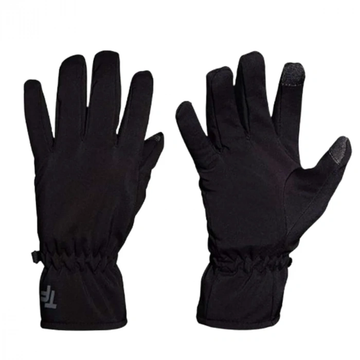 Uyguna-Yakala Softshell Eldiven - Thermoform - Siyah