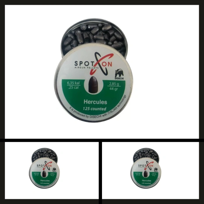 Uyguna-Yakala 125 Adet 6.35 Mm Spoton Hercules Havalı Saçma-SAÇ.074