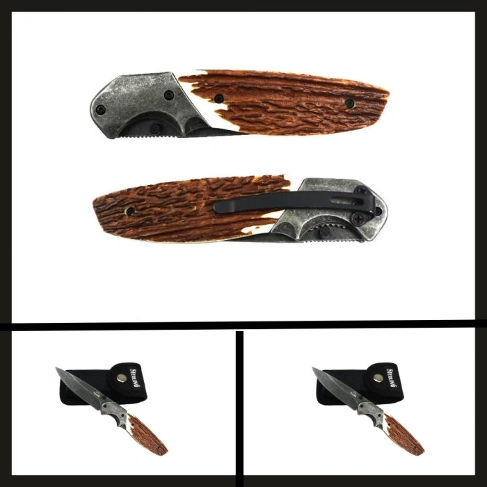 Uyguna-Yakala 300.s1002 Taşlanmış Cep Çakısı  Sterling-CAK.406