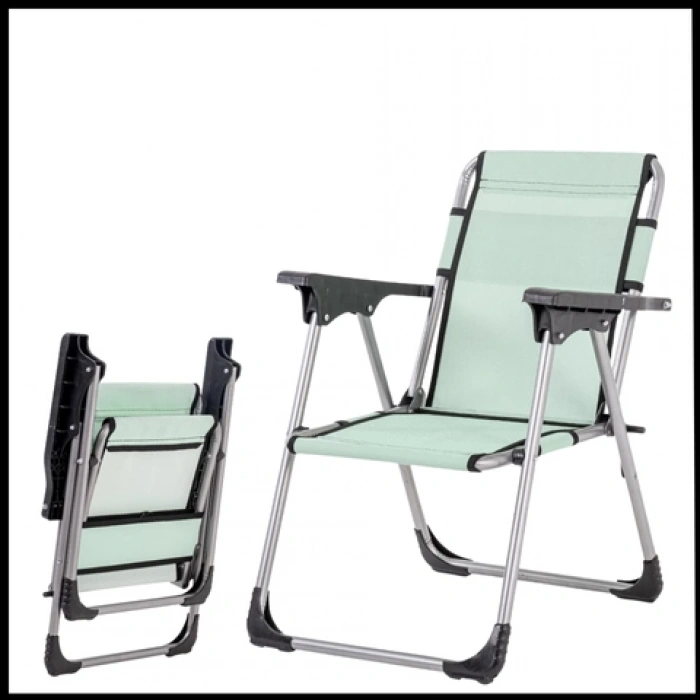 Uyguna-Yakala Su Yeşili Katlanabilir Çocuk Kamp Sandalyesi-TAB.162