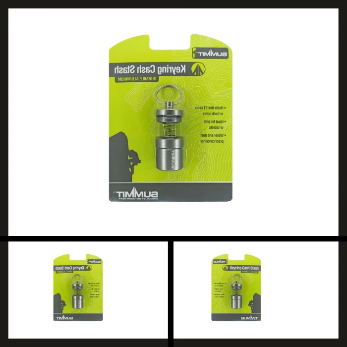 Uyguna-Yakala (740023) Summit Cash Stash Keyring Acil Durum İlaç Taşıma Anahtarlığı-GER.047