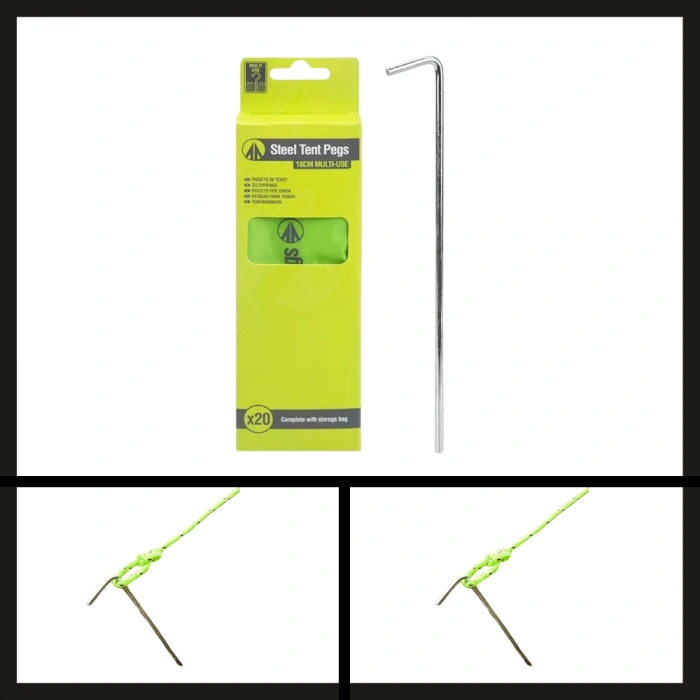 Uyguna-Yakala 18 Cm 20li (581007) Summit Çelik Çadır Kazığı-DIR.007