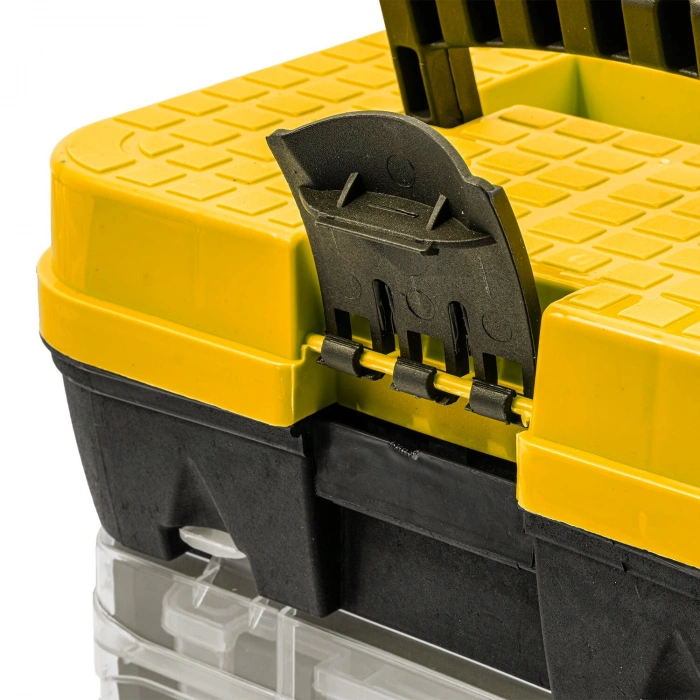 Uyguna-Yakala Tabureli Balıkçı Takım Çantası - 4 Çekmeceli - Sarı