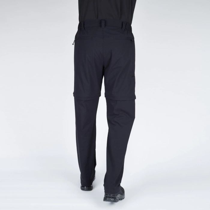 Uyguna-Yakala Pantolon - Kargo Cepli - Siyah-909-SH