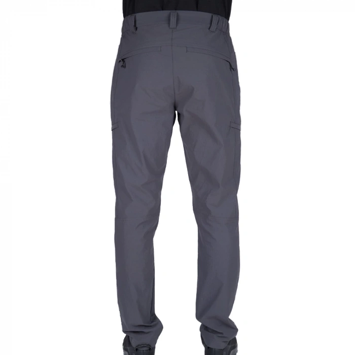 Uyguna-Yakala Koyu Gri Pantolon  Su İtici Kumaş - Kargo Cepli -601-A