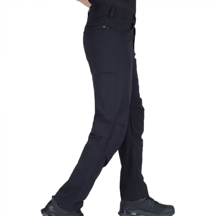 Uyguna-Yakala Siyah Pantolon - Su Kaydırıcı Esnek Kumaş - 907-SH