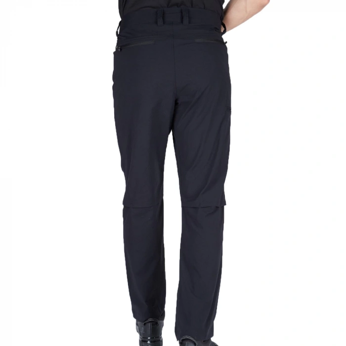 Uyguna-Yakala Siyah Pantolon - Su Kaydırıcı Esnek Kumaş - 907-SH