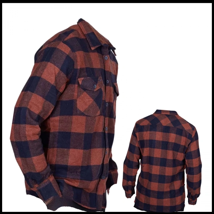 Uyguna-Yakala Tarçın Erkek Ekose Gömlek -LEK.081