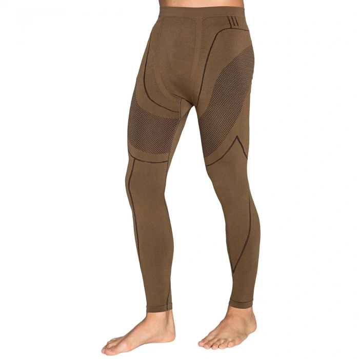 Uyguna-Yakala Termal Alt İçlik - Extreme - Erkek - Thermoform - Kahve