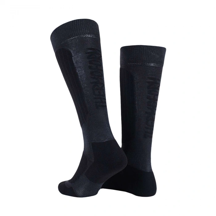 Uyguna-Yakala Termal Çorap - Mountain - Thermoform - Siyah