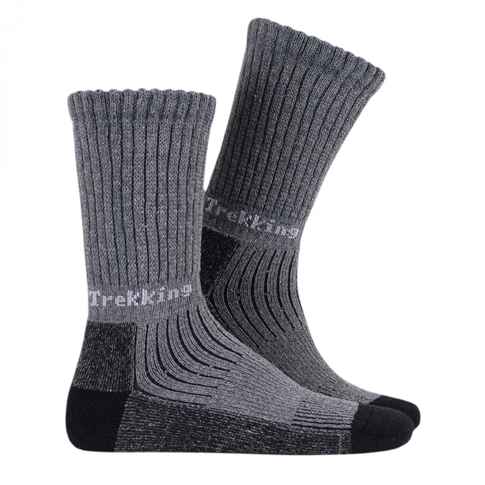 Uyguna-Yakala Termal Çorap -Trekking - Thermoform - Antrasit