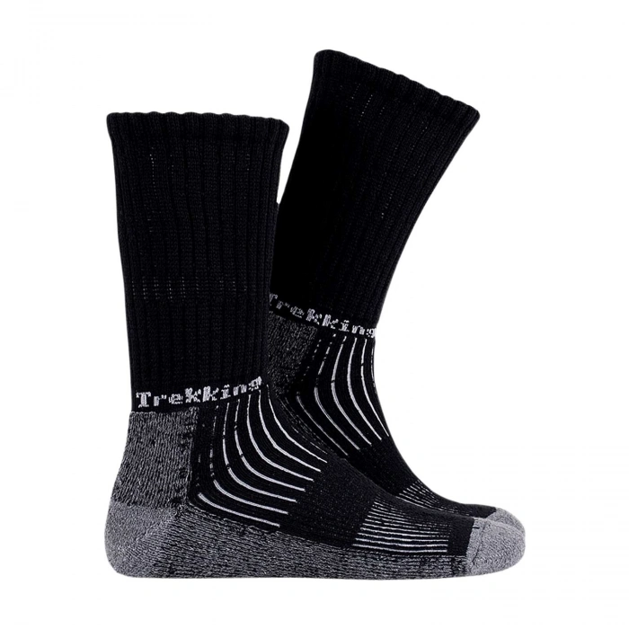 Uyguna-Yakala Termal Çorap - Trekking - Thermoform - Siyah