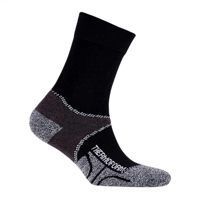 Uyguna-Yakala Termal Çorap - Walking - Thermoform - Siyah