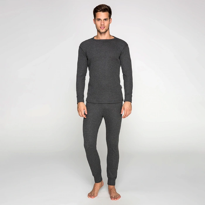 Uyguna-Yakala Thermoform Soft Termal Antrasit İçlik Set (hzt12001)