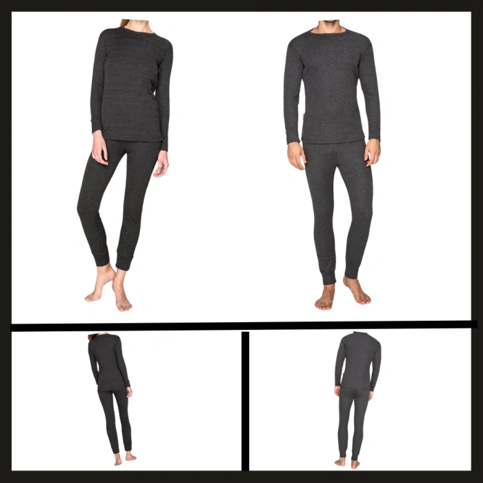 Uyguna-Yakala Thermoform Soft Termal Antrasit İçlik Set (hzt12001)