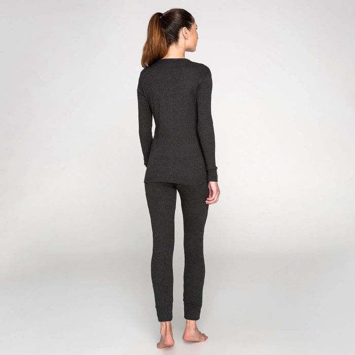 Uyguna-Yakala Thermoform Soft Termal Antrasit İçlik Set (hzt12001)