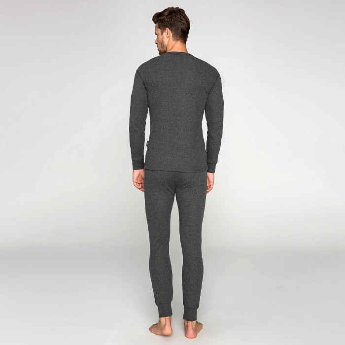 Uyguna-Yakala Thermoform Soft Termal Antrasit İçlik Set (hzt12001)