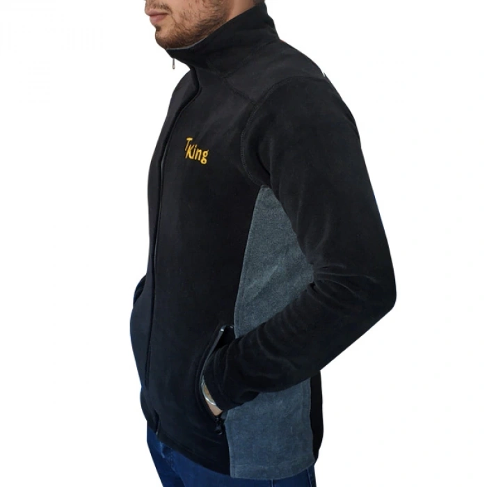 Uyguna-Yakala Polar Mont Siyah/gri-KAB.712