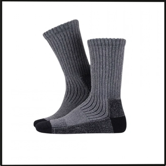 Uyguna-Yakala Antrasit Trekking Termal Çorap-S33-A