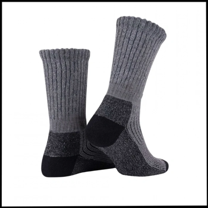 Uyguna-Yakala Antrasit Trekking Termal Çorap-S33-A
