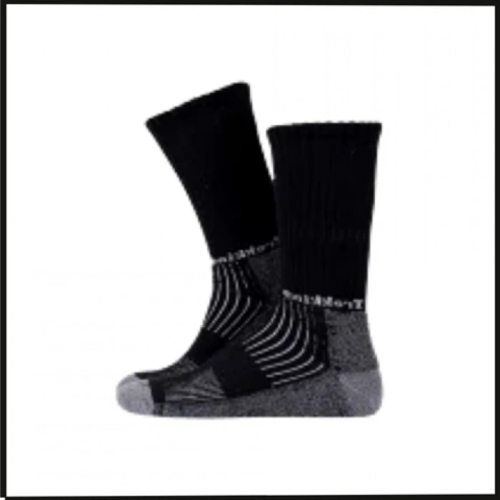 Uyguna-Yakala Siyah Trekking-Termal Çorap-S33-S