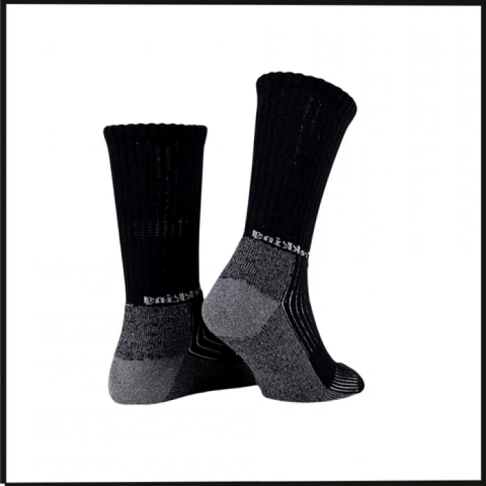 Uyguna-Yakala Siyah Trekking-Termal Çorap-S33-S