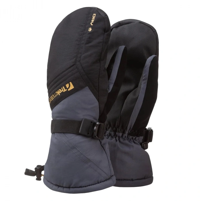 Uyguna-Yakala Trekmates Mogul DRY Mitt Eldiven Siyah
