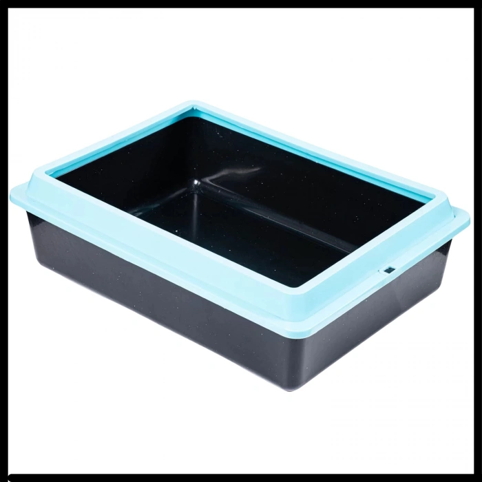 Uyguna-Yakala Turkuaz Açık Kedi Tuvaleti