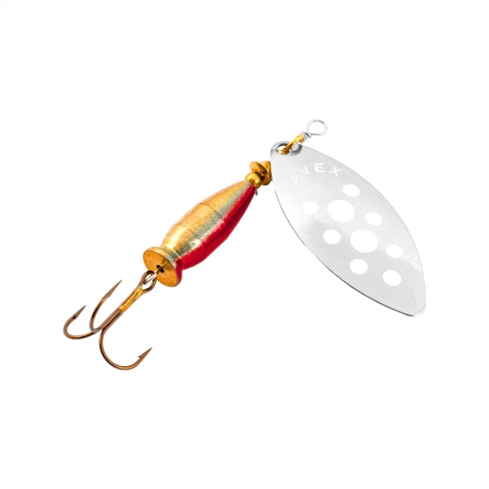 Uyguna-Yakala Turna Levrek Alabalık Döner Olta Kaşık - Alp Long - Gümüş/Beyaz - No:1/12GR