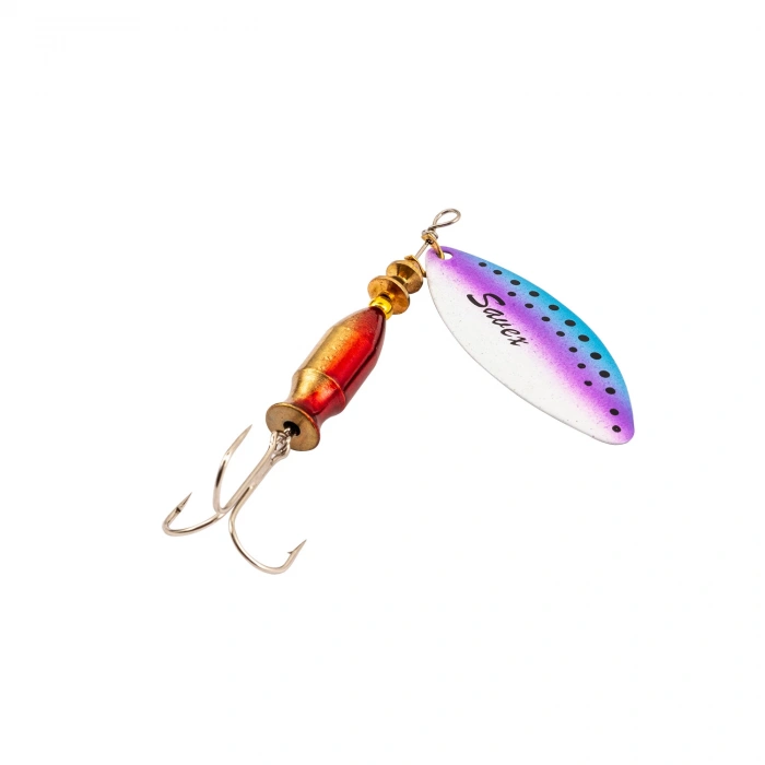 Uyguna-Yakala Turna Levrek Alabalık Döner Olta Kaşık - Alp Long - Rainbo Mavi - No:3/24GR