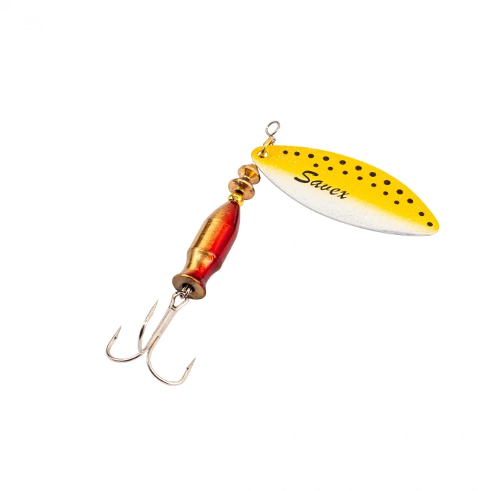 Uyguna-Yakala Turna Levrek Alabalık Döner Olta Kaşık - Alp Long - Rainbo Sarı - No:1/12GR