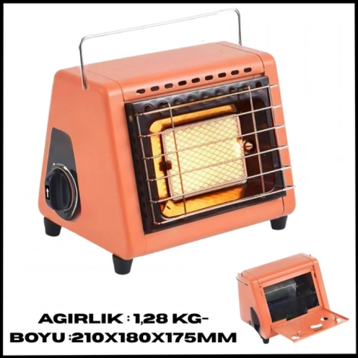 Uyguna-Yakala Turuncu Kamp Sobası  Portatif -06-TRN