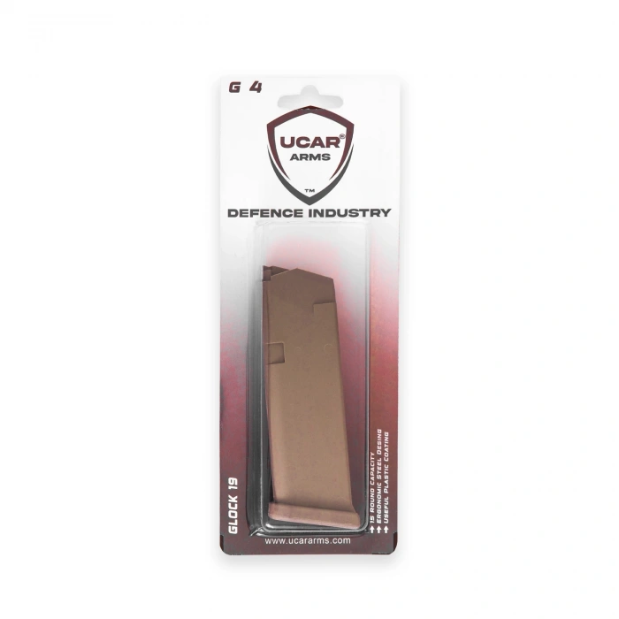 Uyguna-Yakala Uçar Arms G4 Glock 19 Kahverengi Tabanca Şarjörü