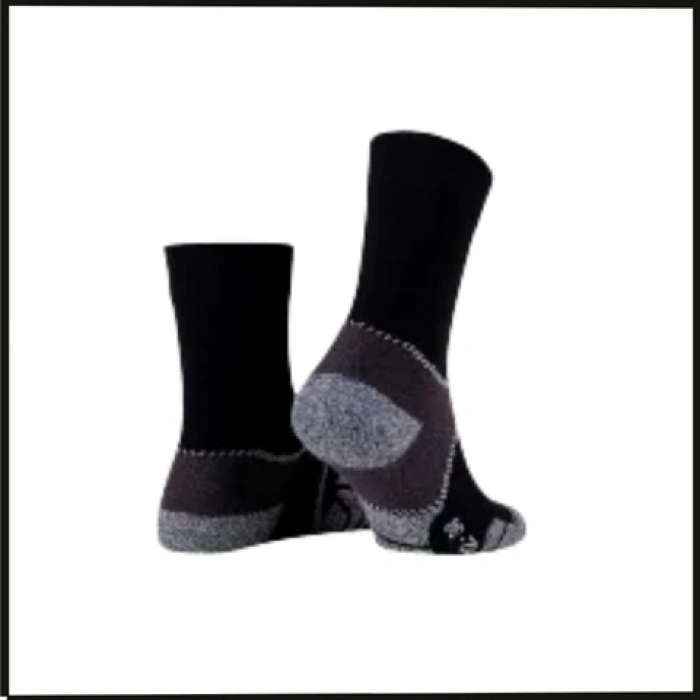 Uyguna-Yakala Siyah Walking - Termal Çorap-TS3-S