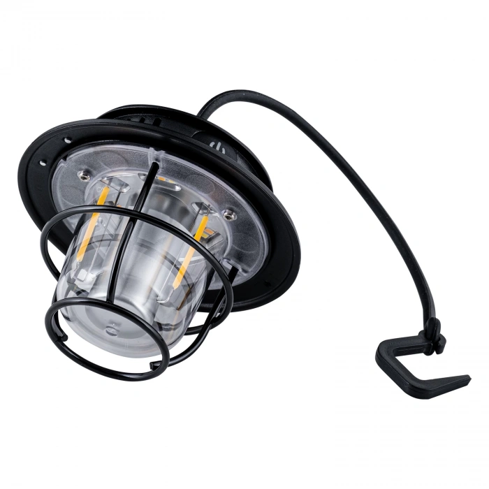 Uyguna-Yakala Wison Kamp Lambası - Şarjlı - Fonksiyonlu - Siyah